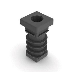 M10 Threaded Insert for FOGA System | Works With 90 Series Profiles | Charcoal Grey Nylon