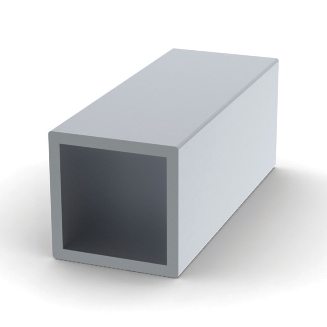 Horizontal and Vertical Square Tube Profile for Foga System Clear Anodized Aluminum | 8ft Length