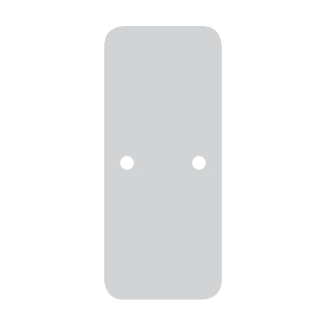 17-3/4" x 3-3/4" Gray Powder Coated Steel Freestanding Base Plate for Fabric Flex Framing System