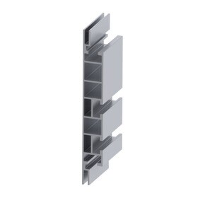 150mm Wide Profile for FOGA Fabric Flex Framing System | Double Sided | Clear Anodized Aluminum | 8ft Length