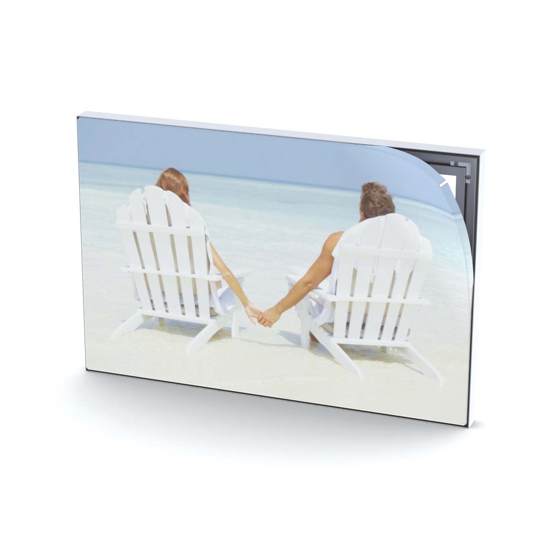 40mm Wide Profile for FOGA Fabric Flex Framing System | Double Sided Pole | Clear Anodized Aluminum | 8ft Length