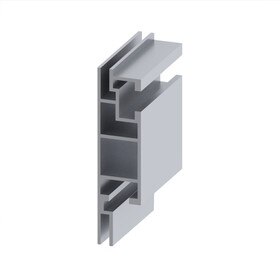 80mm Wide Profile for FOGA Fabric Flex Framing System | Double Sided | Clear Anodized Aluminum | 8ft Length