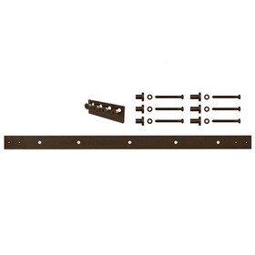 Oil Rubbed Bronze Powder Coated Finish | 4ft Long Extension Rail Kit for Sliding Barn Doors for Furniture