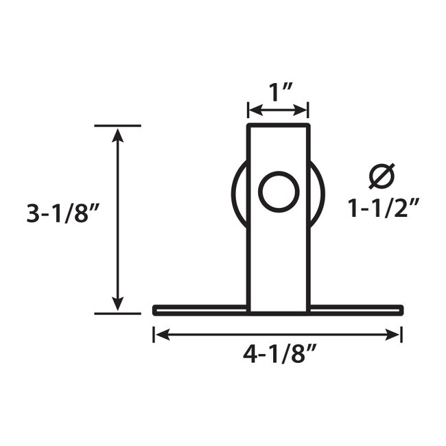 Black Powder Coated Finish with POM Thermoplastic Wheels | Top Mount Roller Kit for Sliding Barn Doors for Furniture
