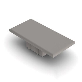 End Cap for Profile FS92 | Grey ABS Plastic
