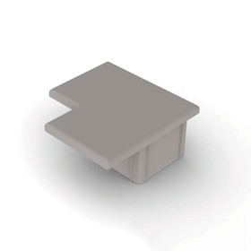 End Cap for FS92L Profile | FOGA System | ABS Plastic | Grey