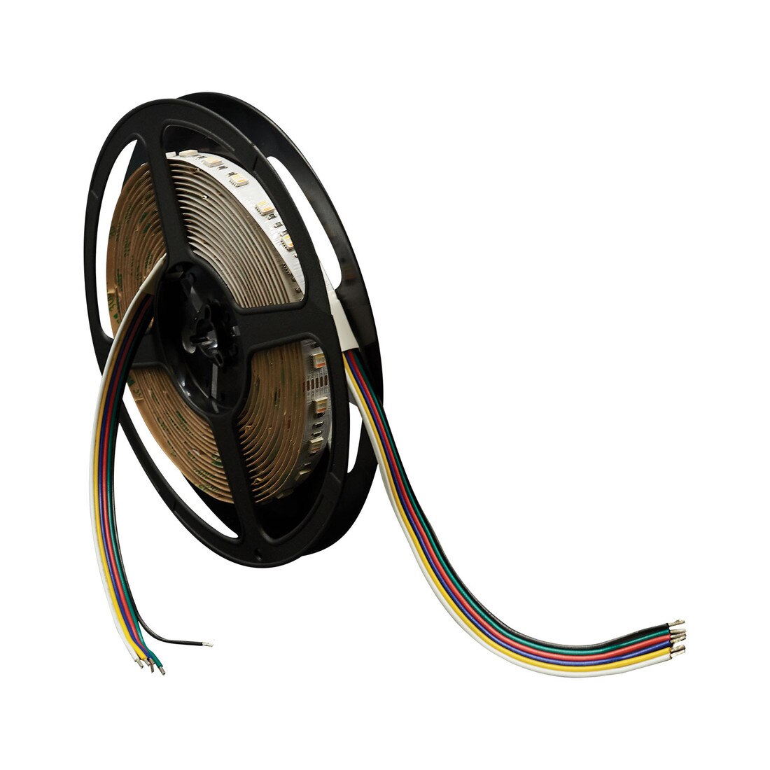 1/2" (12mm) Wide LED Tape Flexible Strip Lighting | 5050 Chip 5 in 1 Color Changing RGB with Tunable White | 7.3 Watts 24V IP20 UL | 16.4' Roll