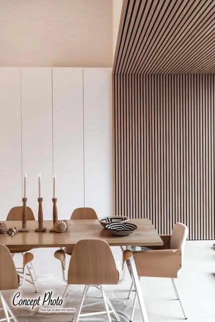 7-7/8in W X 1-1/8in D X 9ft Long | Interior Fluted Wall Cladding