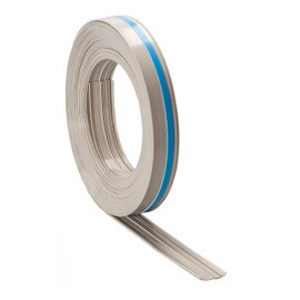1/2" Diameter White Plastic Raceway On-A-Roll 50' Long Coil with Adhesive