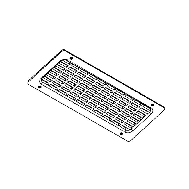 3-9/16in H x 9-11/16in W | Screw-On Vent Grill