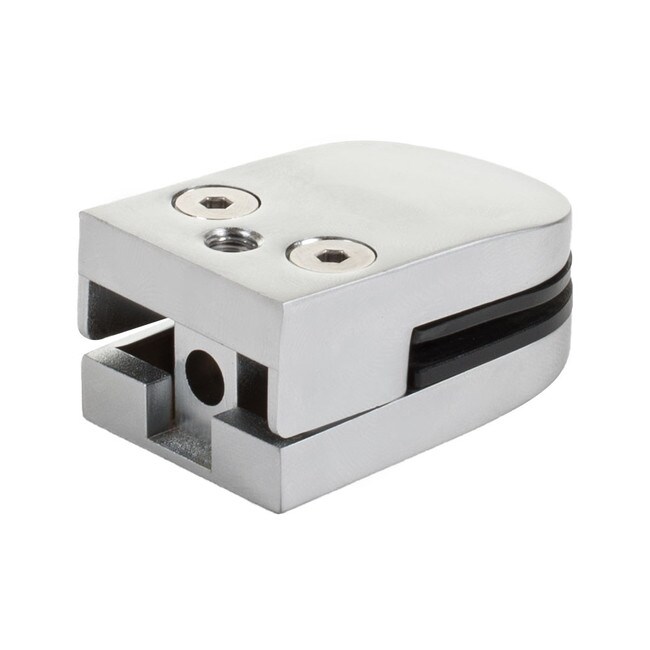 Satin Aluminum Zinc | Glass Grip | Holds 3/16" Glass