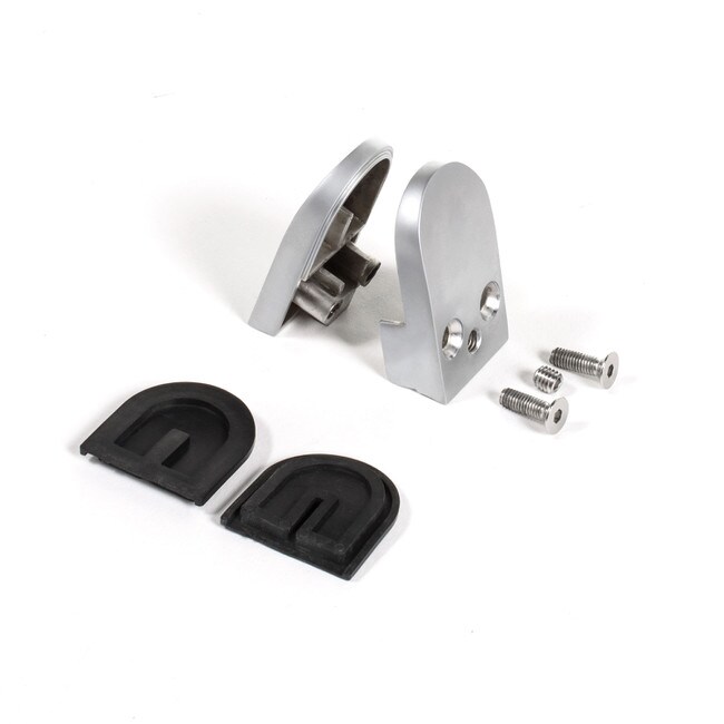 Satin Aluminum Zinc | Glass Grip | Holds 3/16" Glass