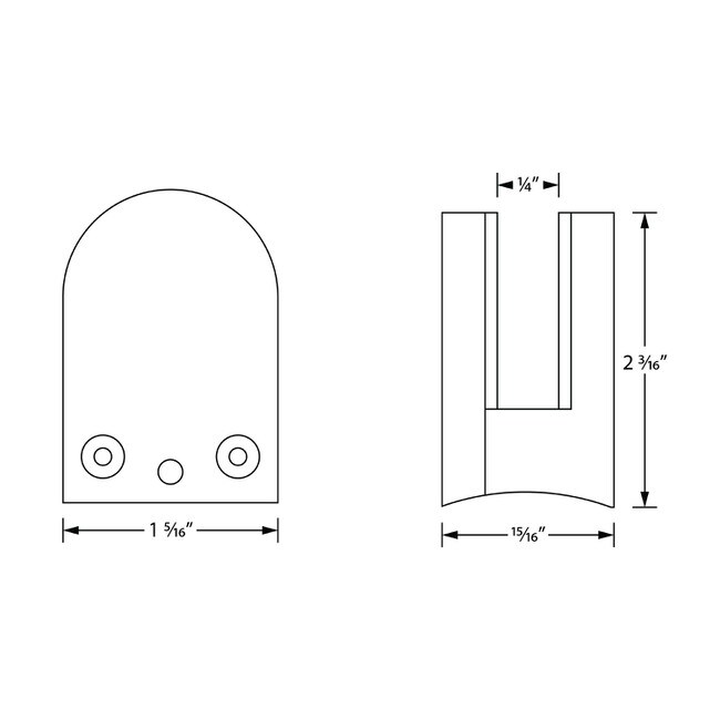 Satin Aluminum Zinc | Glass Grip | Holds 3/16" Glass