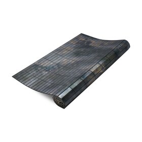 23-1/2" Square Smoke Mirroflex Sheet with 1/2" x 2" Rectangles Pattern