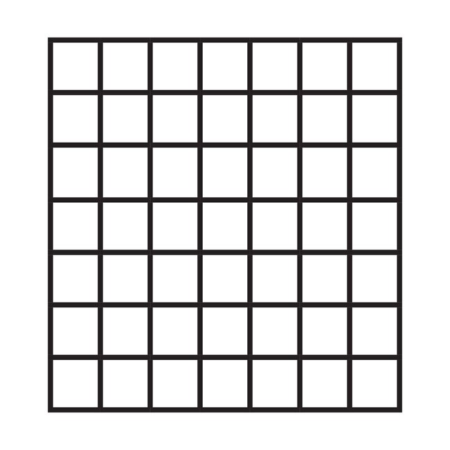 23-1/2" Square Clear Mirroflex Sheet with 1/2" Squares Pattern