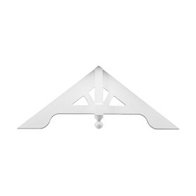 25-7/8" High x 103-1/2" Wide x 8/12 Pitch Arched Style Gable Pediment