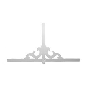 48" High x 96" Wide x 6/12 - 12/12 Adjustable Pitch Style Gable Pediment