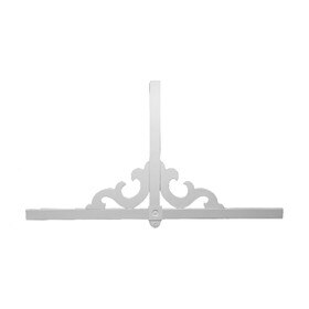 48" High x 96" Wide x 6/12 - 12/12 Adjustable Pitch Style Gable Pediment