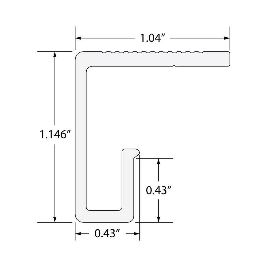 Black, White or Satin Ceiling Track For Art System, 6' Length