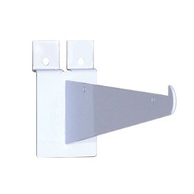 White 12" Metal Slatwall Knife Bracket
