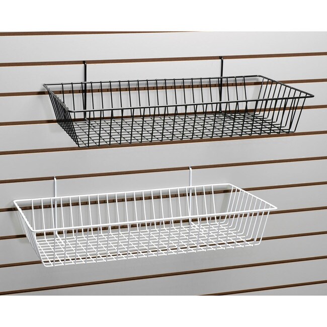 White 24" X 12" X 4" Utlity Basket