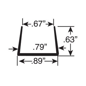 PVC | End Cap for Greatwall Slatwall | 8ft Long