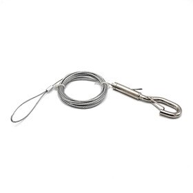 Adjustable Locking Cable Hook Kit with 2in Loop for Singage and Displays