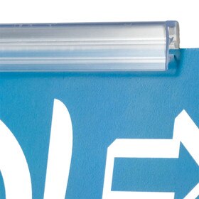 Grip-Tite Flush Mount | Channel Strip Sign Holder | Clear PVC