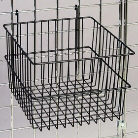 12"D X12"W X 8"H Black Deep Basket For Gridwall