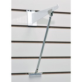 Long (12"+) Support Bracket For Slatwall Chrome