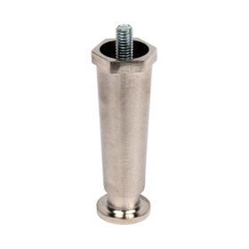 4in H with 3/8-16 x 3/8in | Mounting Stud | Nickel Plated | Appliance Leg