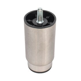 4in H with 3/8-16 x 3/4in | Mounting Stud | Stainless Steel Clad Leg with Adjustable Foot