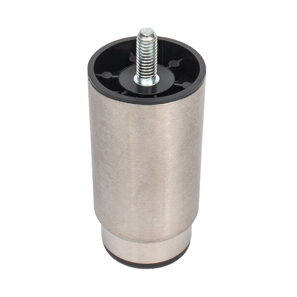4in H with 3/8-16 x 3/4in | Mounting Stud | Stainless Steel Clad Leg with Adjustable Foot