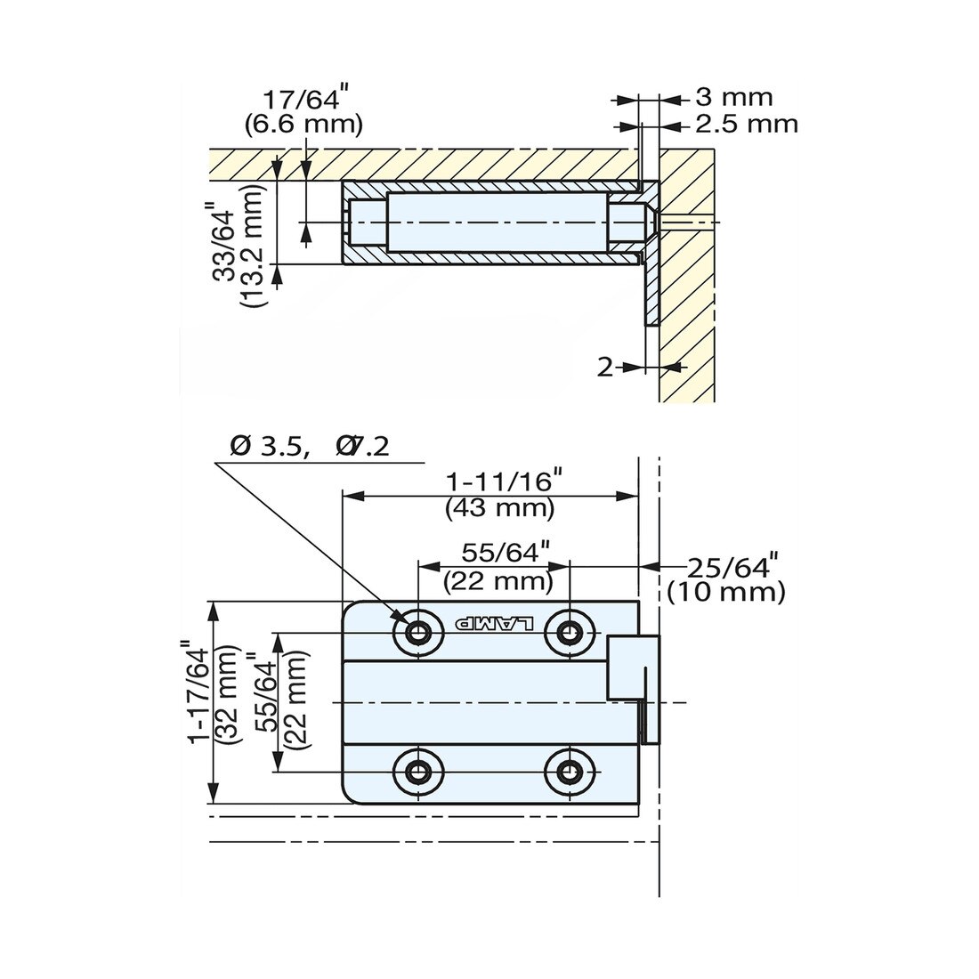 Sugatsune Lift Assist Damper Hinge