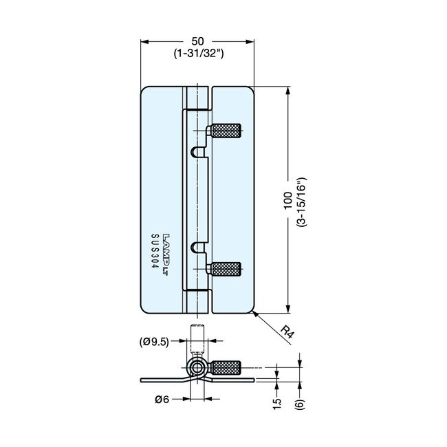 Quick Release Hinge HGOTB100