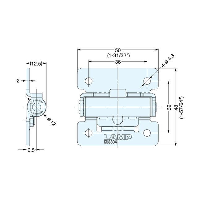 Sugatsune Stainless Steel Torque Hinge HGTS15 Series HGTS15