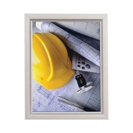 Single Sided Slide In Frame | Silver Anodized Finish
