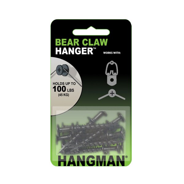 Hangman | #8 x 1-1/4in | Black | Double Headed Bear Claw Hanger