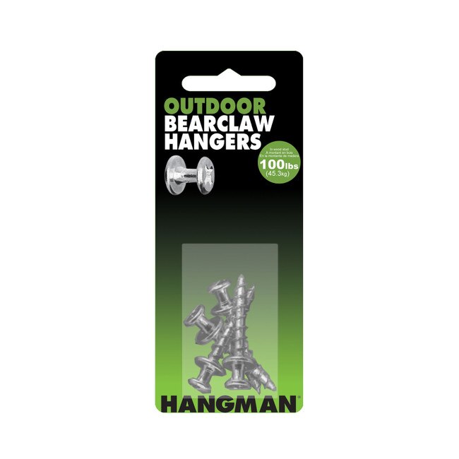 Bearclaw Picture Hangers 10-Pack - 30lb Drywall 100lb Stud Capacity Brass Hardware