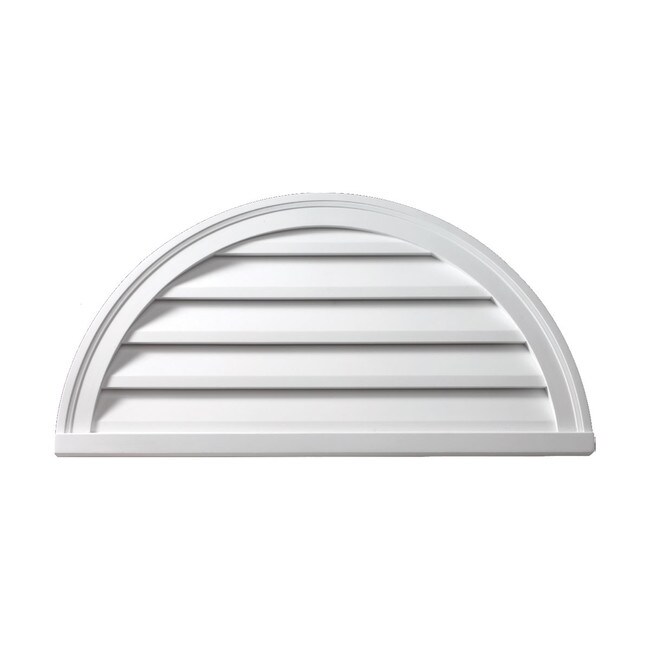 16" High x 32" Wide Functional Half Round Louver