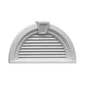 Fypon | Half Round Louver With Trim & Keystones