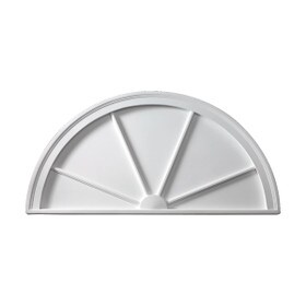 36" High x 72" Wide Half Round Spoked Window and Door Pediment
