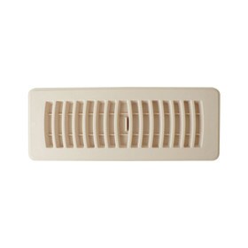 4" x 10" White Designer Heat Register