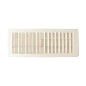 4" x 12" White Heat Register