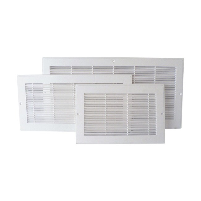 20" x 6" x 3/4" Deep Snow White Baseboard Mount Return Air Grill