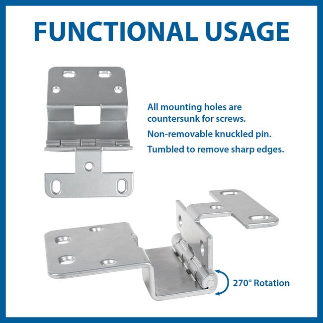 Five Knuckle Hinge For 3/4in Doors INSHIN