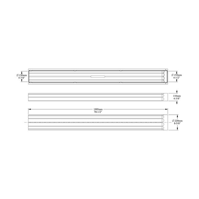 Orac Decor | High Density Polyurethane Fluted Half Column | Primed White | 8-5/8in W x 78-1/2in H