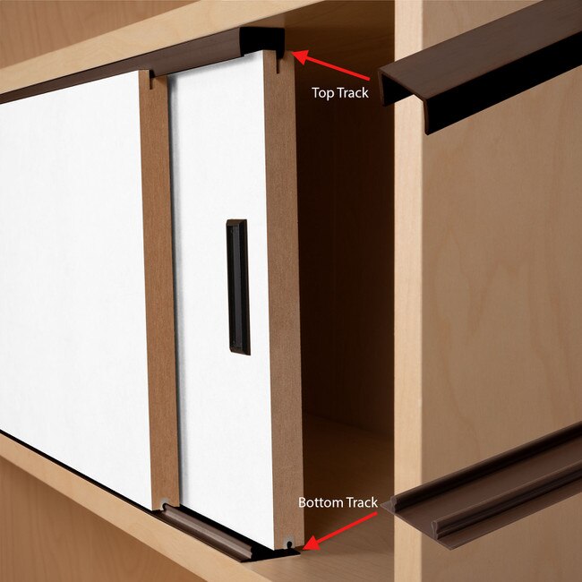 Double Flat Sliding Door Track for 3/4in Doors K101610