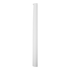 Orac Decor | High Density Polyurethane Plain Half Column | Primed White | 8-5/8in W x 79-1/2in H