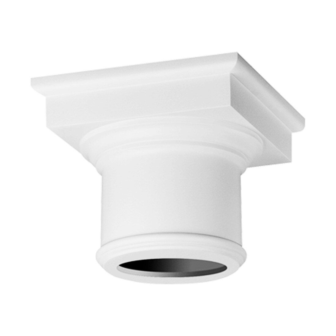 Orac Decor | Duropolymer Polystyrene Scamozzi Whole Capital | Primed White | 14-3/8in W x 11-3/4in H